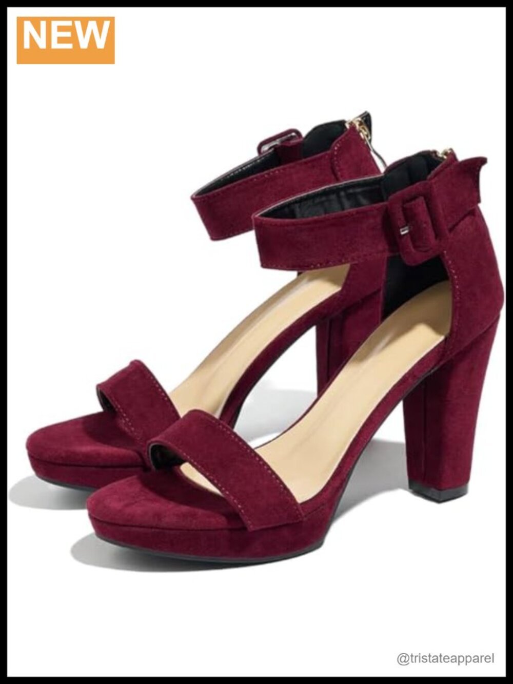 Womens Platform Chunky Sandals Open Toe Ankle Strap Heeled Sandal